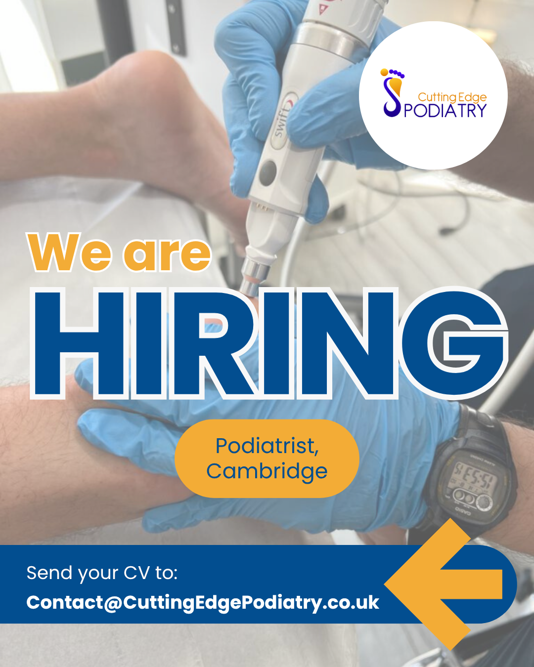hiring podiatrists cambridge